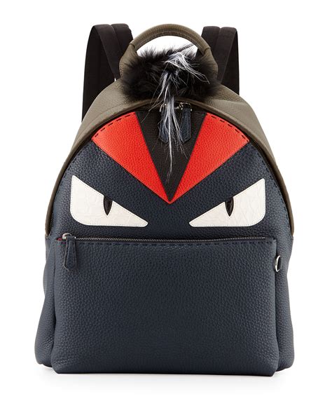 fendi monster backpack with fur|fendi monsters on sale.